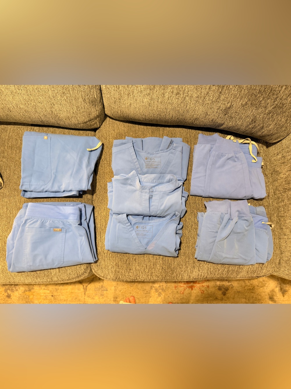 Figs Ceil Blue Scrubs